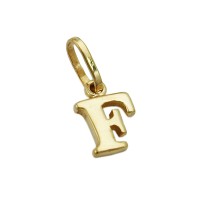GALLAY Jewellery - Jewellery and decoration - Anhänger 8x5,5mm Buchstabe F glänzend 9Kt GOLD