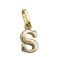 GALLAY Jewellery - Jewellery and decoration - Anhänger 8x5mm Buchstabe S glänzend 9Kt GOLD
