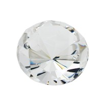 GALLAY Jewellery - Jewellery and decoration - Glasstein 80x52mm mit Diamantschliff kristall klar