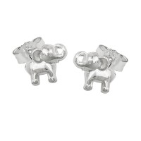 GALLAY Jewellery - Jewellery and decoration - Ohrstecker Ohrringe 6x7mm kleiner Elefant glänzend Silber 925