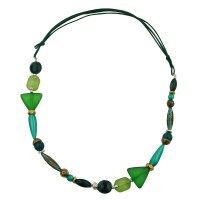 GALLAY Jewellery - Schmuck und Dekoration - Kette, mint-patina-dunkelgrün-bicolor