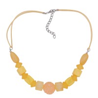 GALLAY Jewellery - Jewellery and decoration - Kette, Beerenperle apricot, Perlen gelb