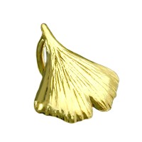 GALLAY Jewellery - Schmuck und Dekoration - Anhänger 9mm Ginkgoblatt glänzend 9Kt GOLD