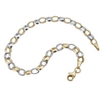 GALLAY Jewellery - Jewellery and decoration - Armband 5mm Ankerkette schräg oval 9Kt GOLD 19cm