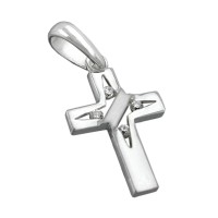 GALLAY Jewellery - Jewellery and decoration - Anhänger 19x12mm Kreuz mit 4 Zirkonias Silber 925