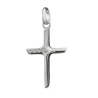 GALLAY Jewellery - Jewellery and decoration - Anhänger 20x6mm Kreuz mit Zirkonias matt-glänzend Silber 925